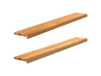 vidaXL Okenní parapety 2ks světle hnědé 140x20x2cm masivní dub