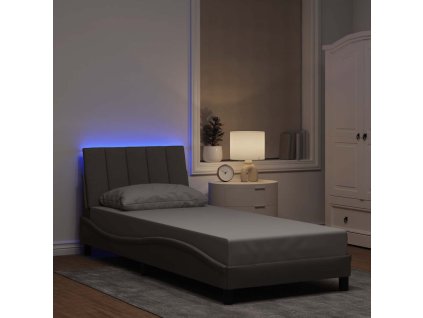 vidaXL Rám postele bez matrací Hanko taupe 90x200 cm textil