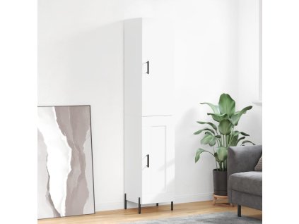 vidaXL Skříň highboard bílá 34,5 x 34 x 180 cm kompozitní dřevo