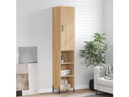 vidaXL Skříň highboard dub sonoma 34,5 x 34 x 180 cm kompozitní dřevo