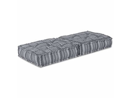 vidaXL Modulární pohovka Pruhovaný Šedá 70 x 70 x 36 cm textil