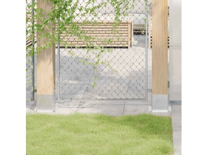 vidaXL Podstavce pro sloupky čtvercové 12 ks Stříbrná Pozinkovaná ocel