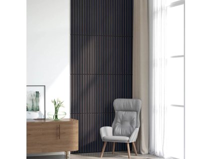 vidaXL Akustické stěnové panely 8 ks lamelové 60,5x60 cm Dubová dýha