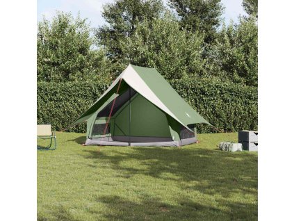 vidaXL Stany se střechou Zelená 220 x 233 x 184 cm Polyester