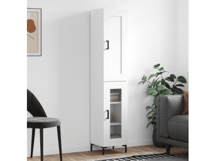 vidaXL Skříň highboard bílá 34,5 x 34 x 180 cm kompozitní dřevo