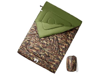 vidaXL Dvojitý spací pytel s polštáři pro dospělé 3–4 roční období