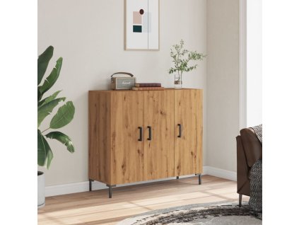 vidaXL Příborník dub artisan 90 x 34 x 80 cm kompozitní dřevo