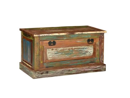 vidaXL Botníková lavice masivní recyklované dřevo