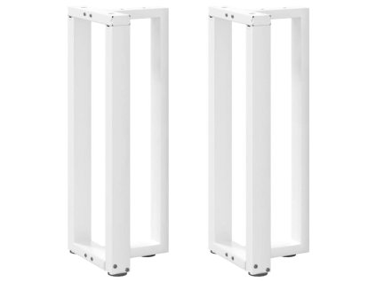 vidaXL Nohy konzolového stolku ve tvaru T, 2 ks, bílé, 25 x 28 x (72-73) cm, ocel