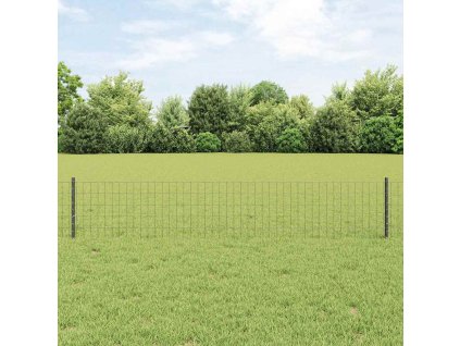 vidaXL Plot s příspěvky Šedá 0.4 x 50 m Ocel