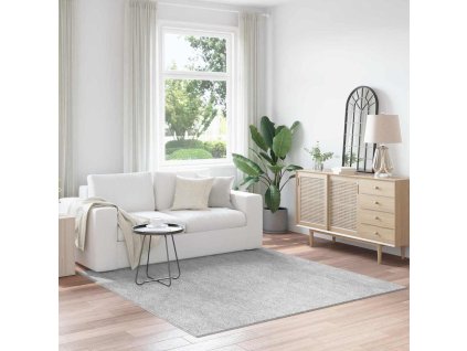 vidaXL Protiskluzový Shaggy koberec Šedá 200 x 200 cm PP