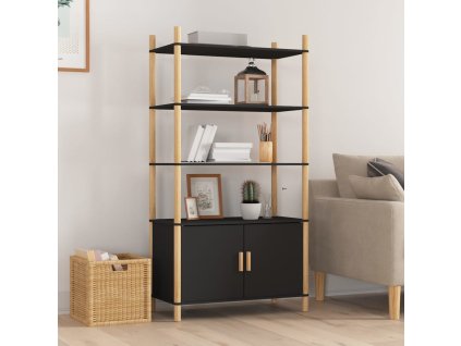 vidaXL Skříň highboard černá 80x40x153 cm kompozitní dřevo