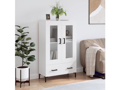 vidaXL Skříň highboard bílá 69,5 x 31 x 115 cm kompozitní dřevo