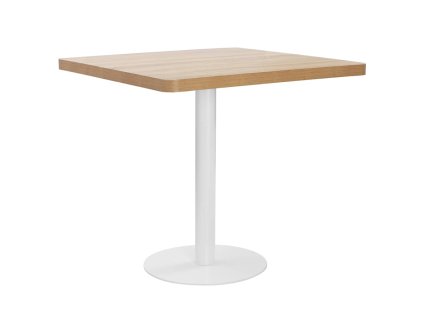 vidaXL Bistro stolek světle hnědý 80 x 80 cm MDF