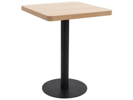vidaXL Bistro stolek světle hnědý 60 x 60 cm MDF
