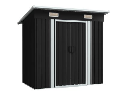 vidaXL Zahradní domek antracitový ocel