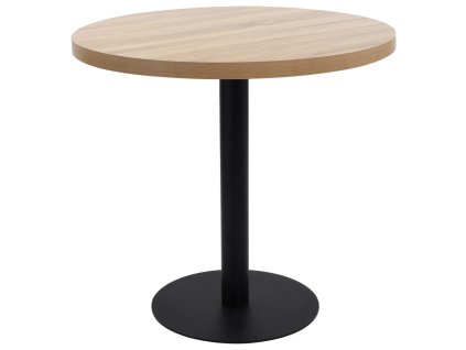 vidaXL Bistro stolek světle hnědý 80 cm MDF