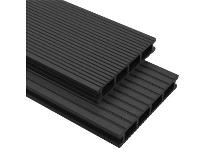 vidaXL WPC terasová prkna + příslušenství 10 m² 2,2 m antracitová