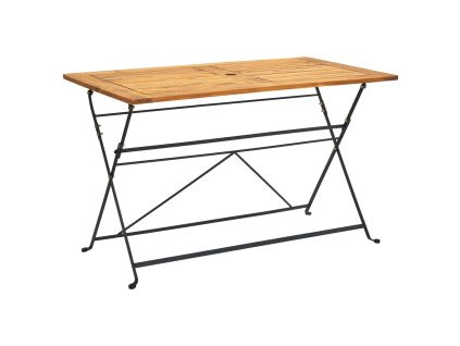 vidaXL Skládací zahradní stůl 120 x 70 x 74 cm masivní akáciové dřevo