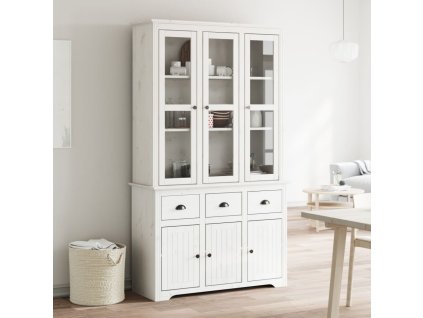 vidaXL Kredenc BODO bílý 115,5 x 43 x 200,5 cm masivní borové dřevo