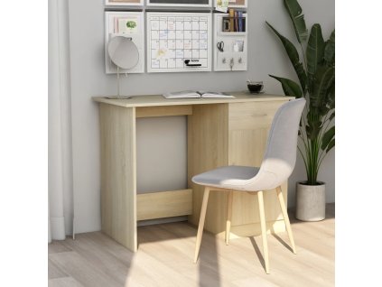 vidaXL Psací stůl dub sonoma 100 x 50 x 76 cm dřevotříska