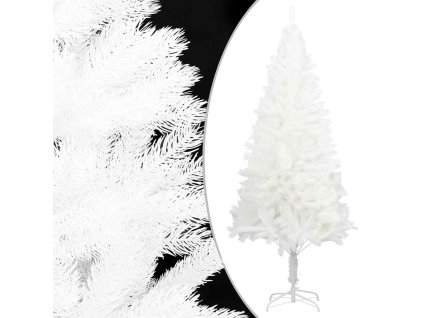 vidaXL Umělý vánoční stromek s realistickým jehličím bílý 240 cm