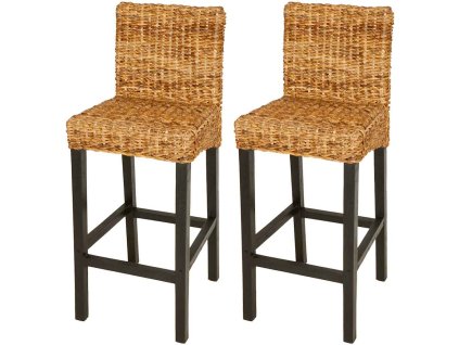 vidaXL Barové židle 2 ks abaka