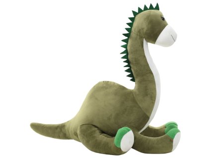 vidaXL Plyšový dinosaurus brontosaurus k mazlení zelený