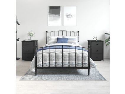 vidaXL Noční stolky 2 ks černé 40 x 36 x 60 cm kompozitní dřevo
