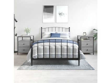 vidaXL Noční stolky 2 ks šedé sonoma 44 x 45 x 60 cm kompozitní dřevo