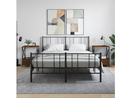 vidaXL Noční stolky 2 ks hnědý dub 50 x 41 x 65 cm kompozitní dřevo