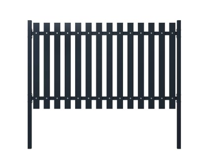 vidaXL Plotový panel antracitový 178 x 100 cm, práškově lakovaná ocel