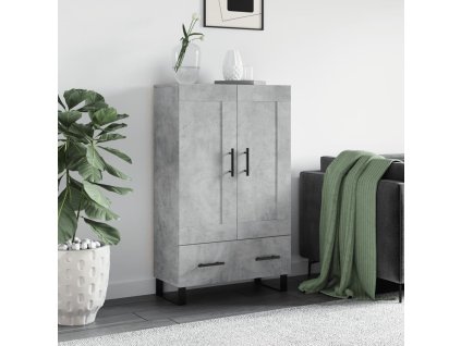 vidaXL Skříň highboard betonově šedá 69,5x31x115 cm kompozitní dřevo