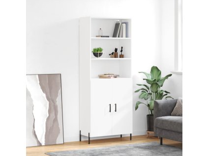 vidaXL Skříň highboard bílá 69,5 x 34 x 180 cm kompozitní dřevo