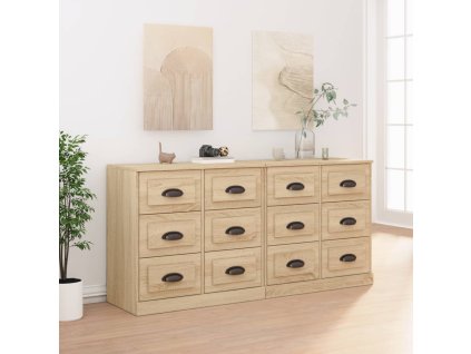 vidaXL Příborníky 2 ks dub sonoma kompozitní dřevo