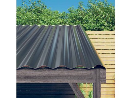 vidaXL Střešní panely 36 ks pozinkovaná ocel antracit 60 x 36 cm