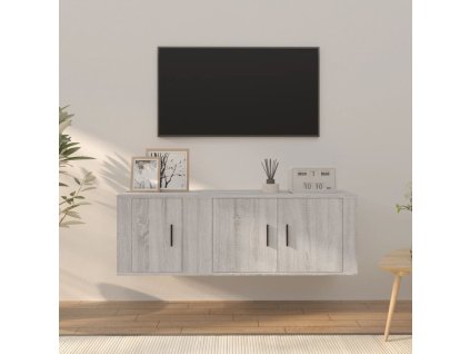 vidaXL 2dílný set TV skříněk šedý sonoma kompozitní dřevo