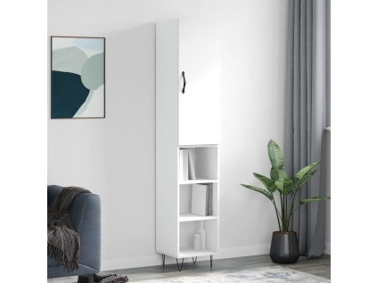 vidaXL Skříň highboard bílá 34,5 x 34 x 180 cm kompozitní dřevo