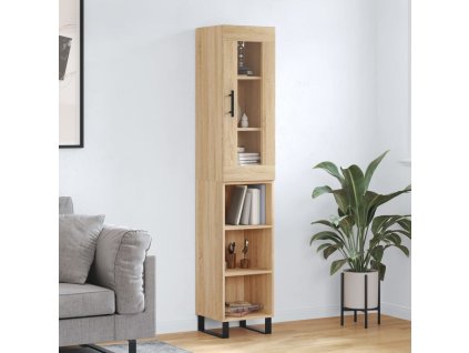 vidaXL Skříň highboard dub sonoma 34,5 x 34 x 180 cm kompozitní dřevo