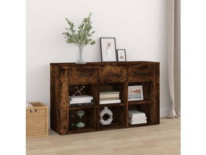 vidaXL Příborník kouřový dub 100 x 30 x 59,5 cm kompozitní dřevo