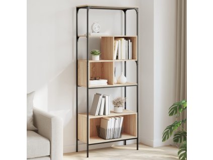 vidaXL Knihovna s 5 policemi dub sonoma 76 x 33 x 188,5 cm kompozit