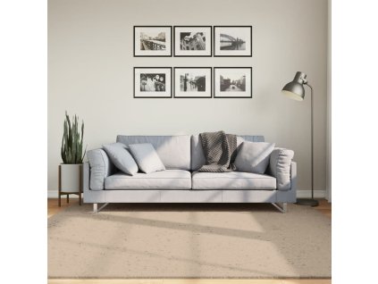 vidaXL Koberec HUARTE krátký vlas měkký a pratelný pískový 200x200 cm