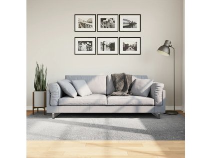 vidaXL Koberec IZA krátký vlas skandinávský vzhled šedý 160 x 230 cm