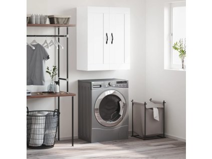 vidaXL Nástěnná skříňka bílá 69,5 x 34 x 90 cm kompozitní dřevo