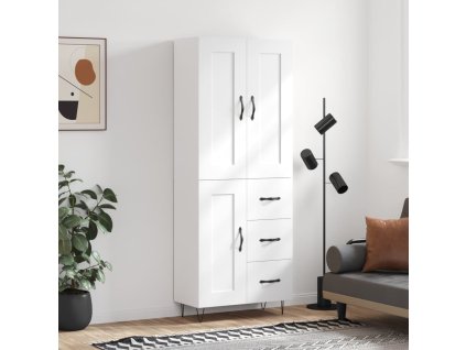 vidaXL Skříň highboard bílá 69,5 x 34 x 180 cm kompozitní dřevo