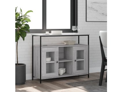 vidaXL Příborník šedý sonoma 100 x 35 x 80 cm kompozitní dřevo