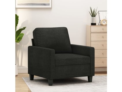 vidaXL Křeslo černé 60 cm textil