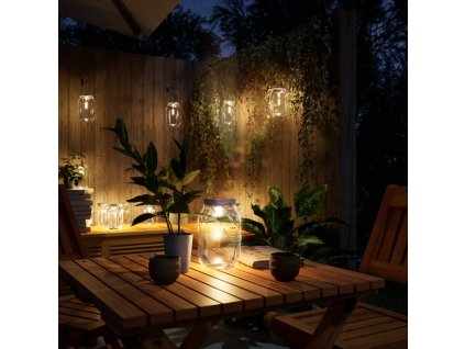 vidaXL Solární skleněné světlo venkovní 12 ks teplé bílé