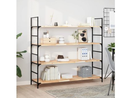 vidaXL Plovoucí police 2 ks 140 x 40 x 2 cm neošetřené akáciové dřevo