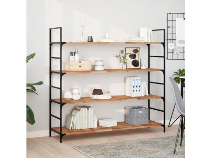 vidaXL Plovoucí police 2 ks 120 x 40 x 2 cm olejované akáciové dřevo